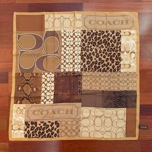 Authentic Coach 100% Silk Scarf